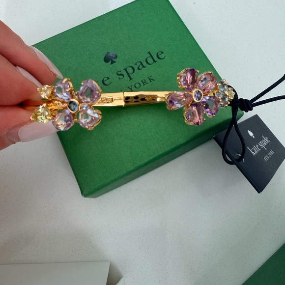 Kate Spade Lavender and Sky Blue Floral Earrings - Picture 5 of 7